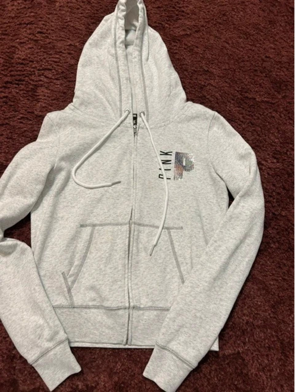Victorias Secret Pink Full Zip Bling Hoodie